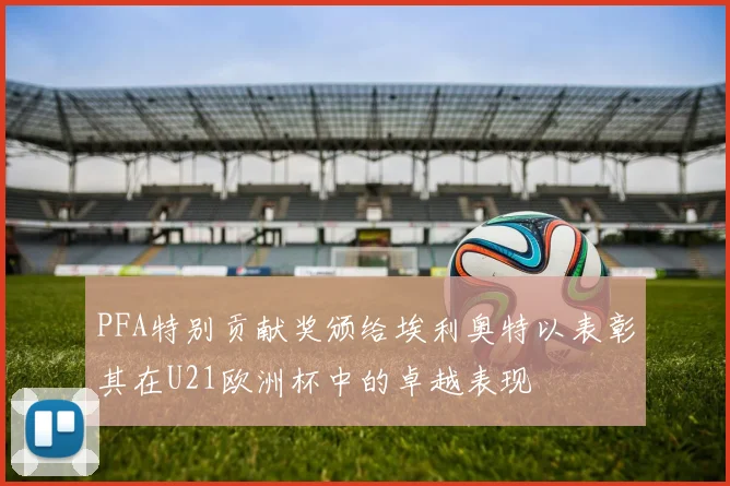PFA特别贡献奖颁给埃利奥特以表彰其在U21欧洲杯中的卓越表现